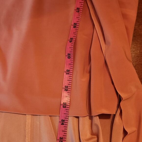 Misa Los Angeles Sleeveless V-Neck Party Bridesmaid High Low Formal Dress Pink - Picture 12 of 16